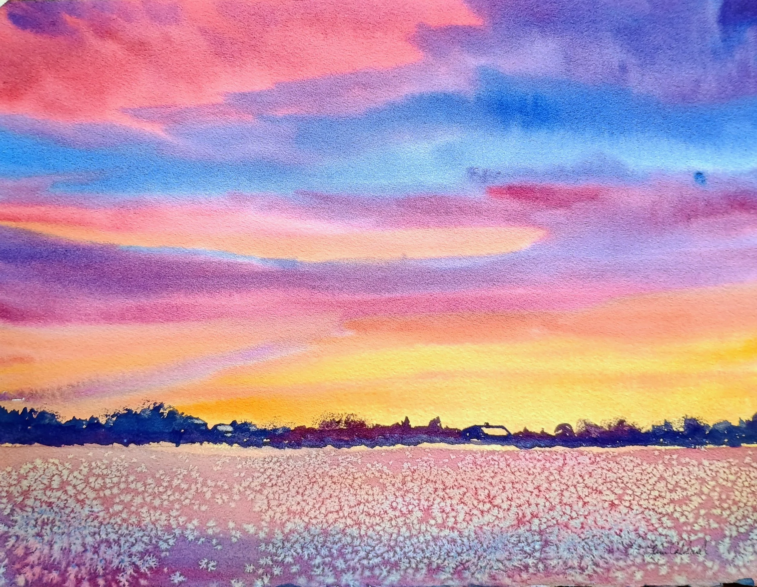 Online Class: Fearless  Watercolor w/ Kim Caldwell: Tuesdays - Jan 6-27, 6:00–8:30pm: Beginners