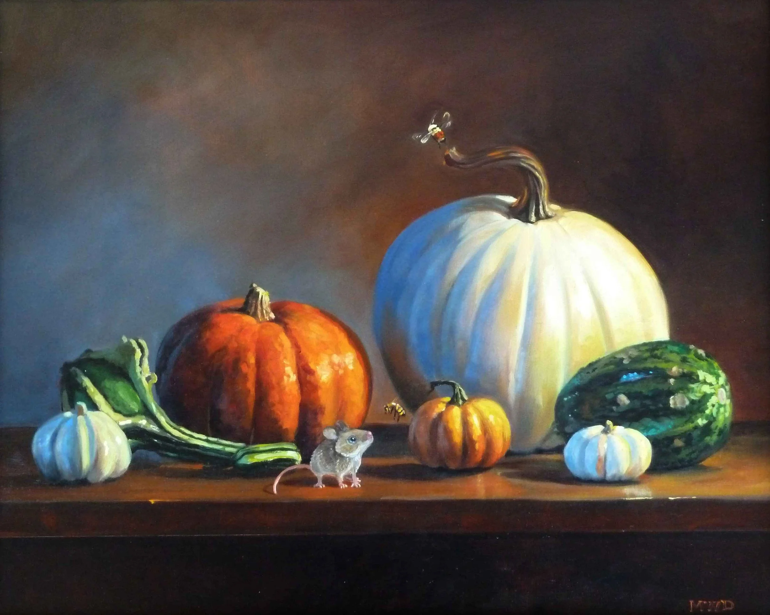 Painting Whimsical Still Lifes in Oil w/ Michelle Waldele:  Fridays, Oct 2-29 /  10:30-1:30: All Levels