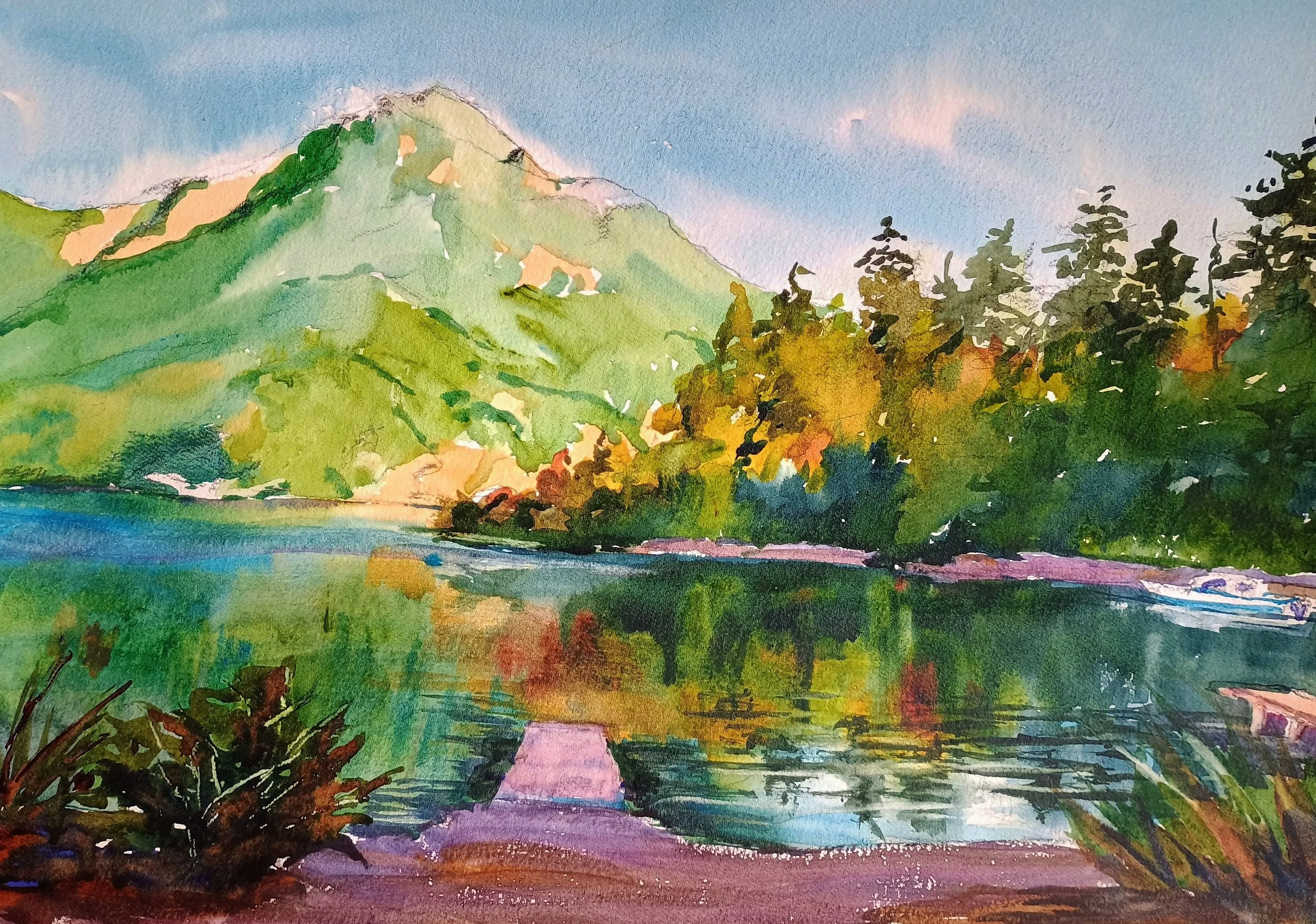 Early light on Crescent Lake.jpg