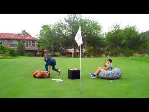Trick "Knee" Shot/ Teenagers on a Golf Course