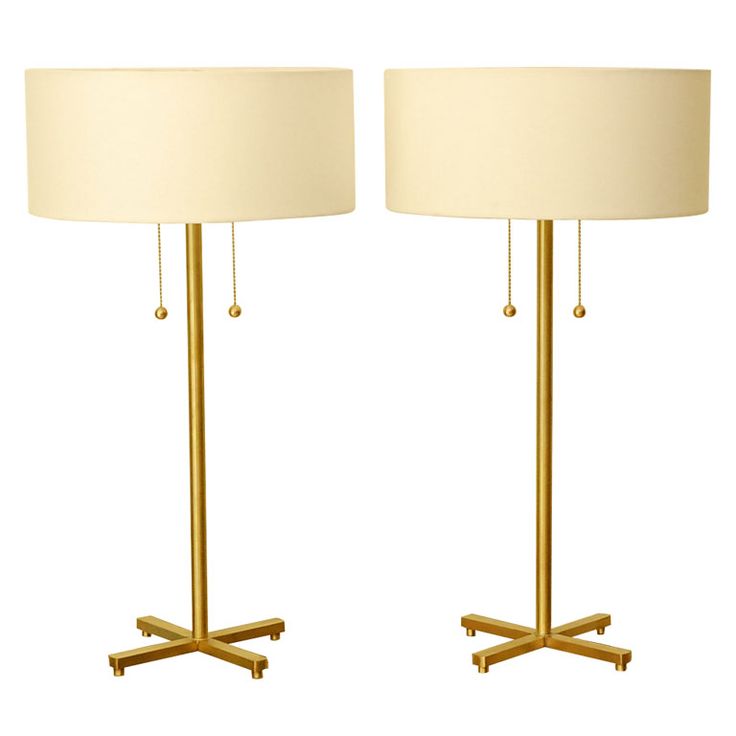 Lawson-Fenning via 1stdibs I would put these on a painted table or dresser. I love combining painted wood with brass.