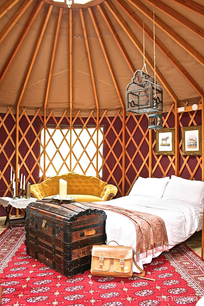 Glamping, Little Yellow Couch style.