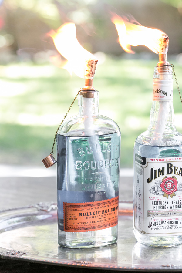 Photo provided by Sugar and Charm - DIY Tiki Torch Bottles