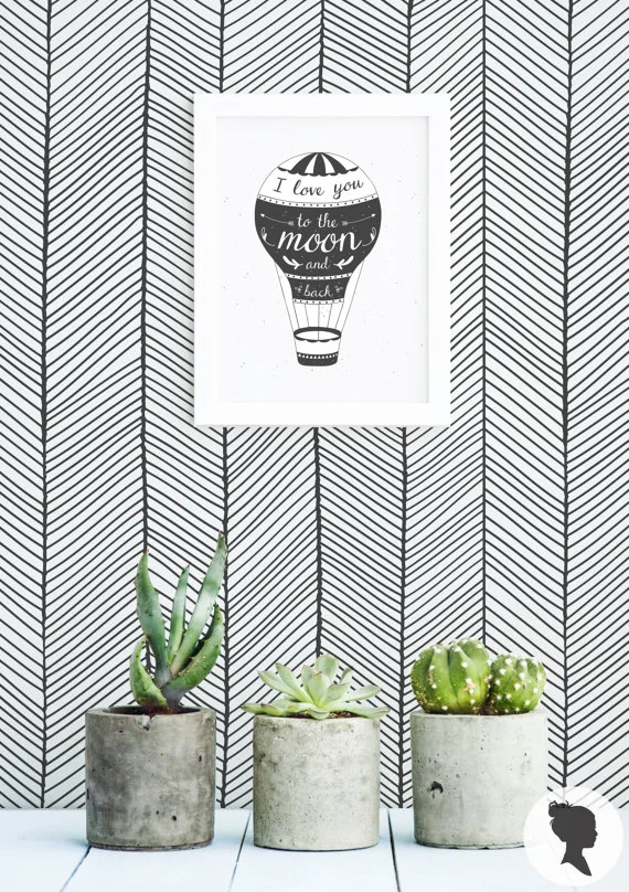 " Herringbone Pattern " wallpaper by Livettes