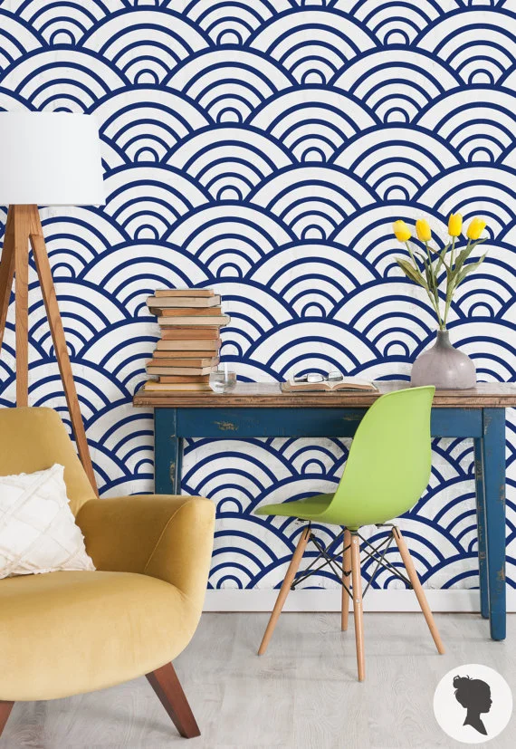 " Scallop Pattern " wallpaper by Livettes