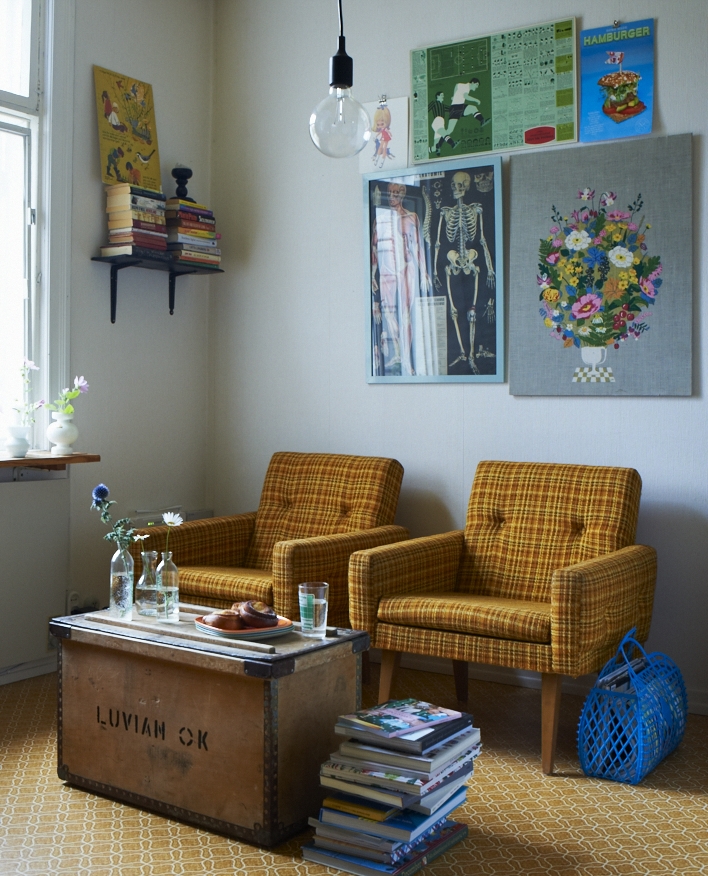 I mage taken from Home for Now by Joanna Thornhill (CICO Books) - Living Room - Home of Karin Lindroos