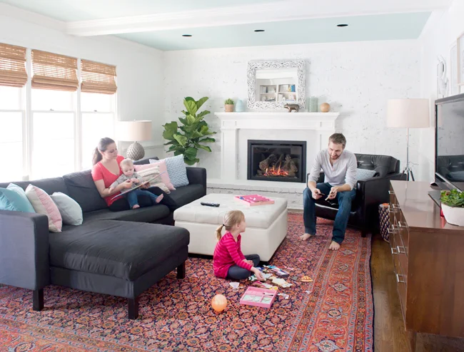 Images provided by Young House Love - Living Room