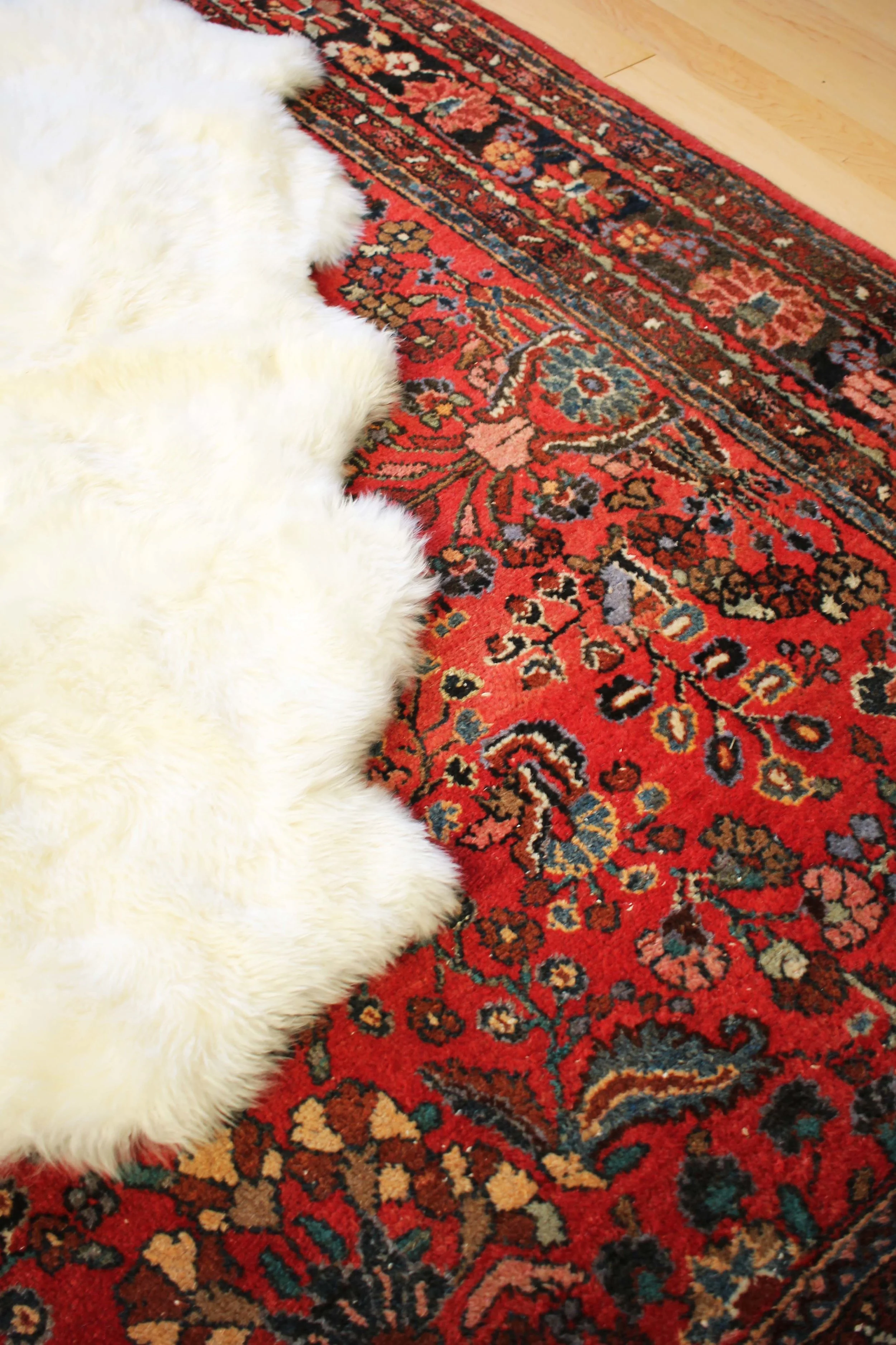 A little peek at Karen's New Oriental Rug