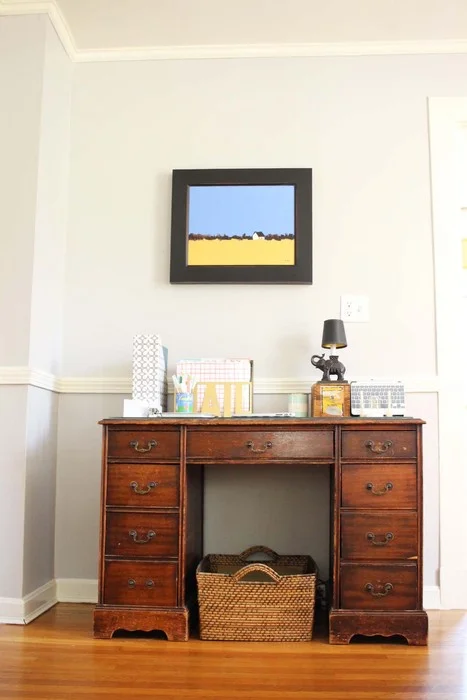 Oil by one of our favorite artists, Sandra Pratt . We first saw her work at the Selby Fleetwood Gallery in Santa Fe on our second trip. It wasn't until several years later that we finally bought this piece. Sometimes you follow an artist for awhile before committing to a painting! 