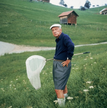 Mr. Nabokov in full lepidopterist glory.
