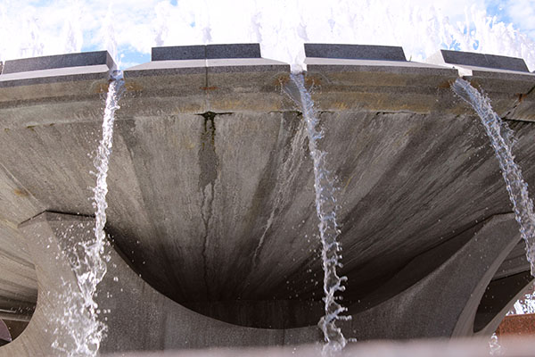 Close-up of the ever-tempting fountain. 