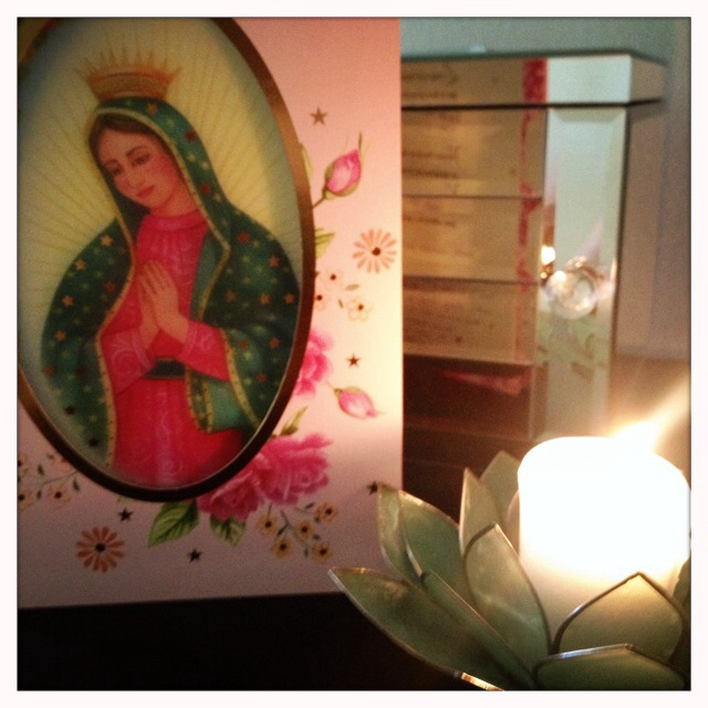 My husband knows I love Virgin Mary art so he got me this Mother's Day card.
