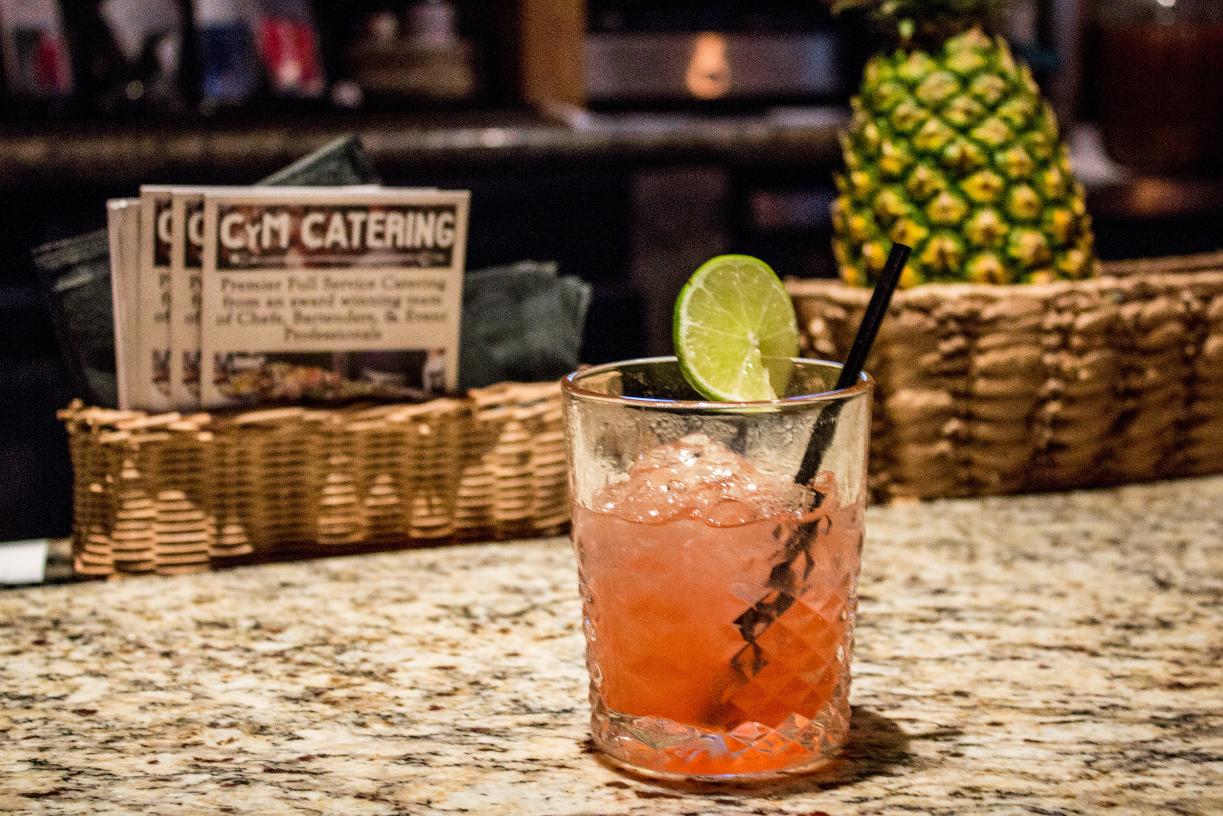 Cocktail 'Salsa Roja': Jalapeno infused tequila, watermelon, summer berries, cilantro, elderflower. 