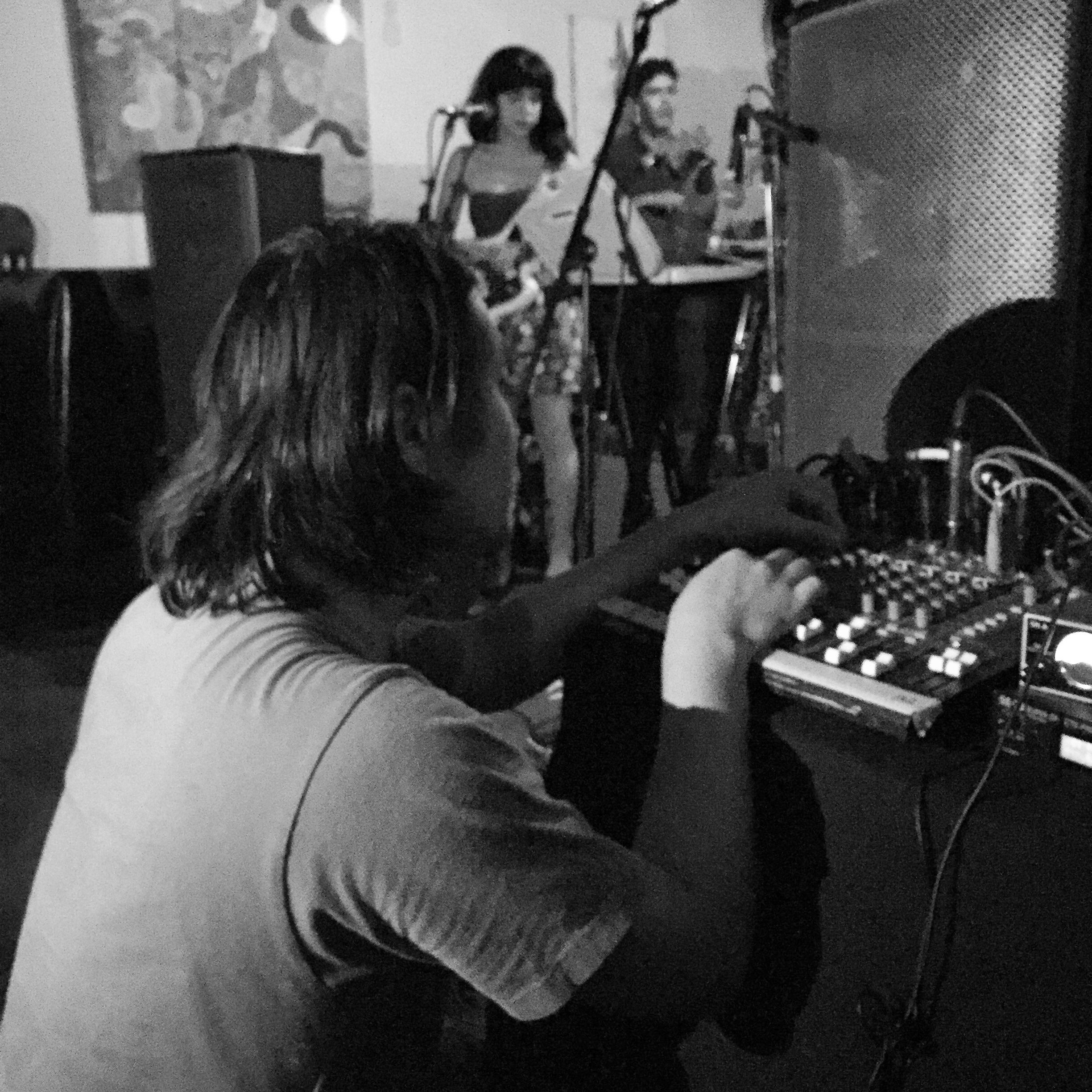 Tuning the sound live.