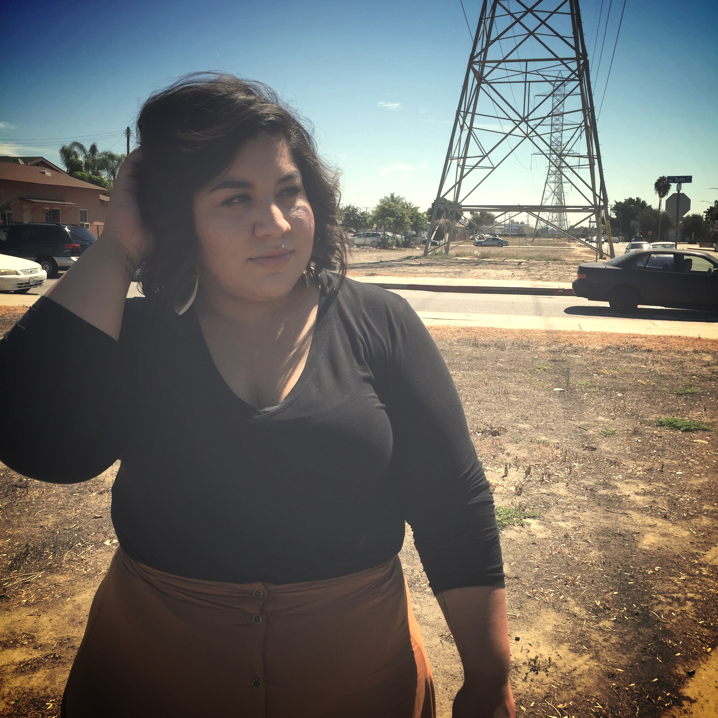 Dorenyse of the SELA Collective by South Gate Park.