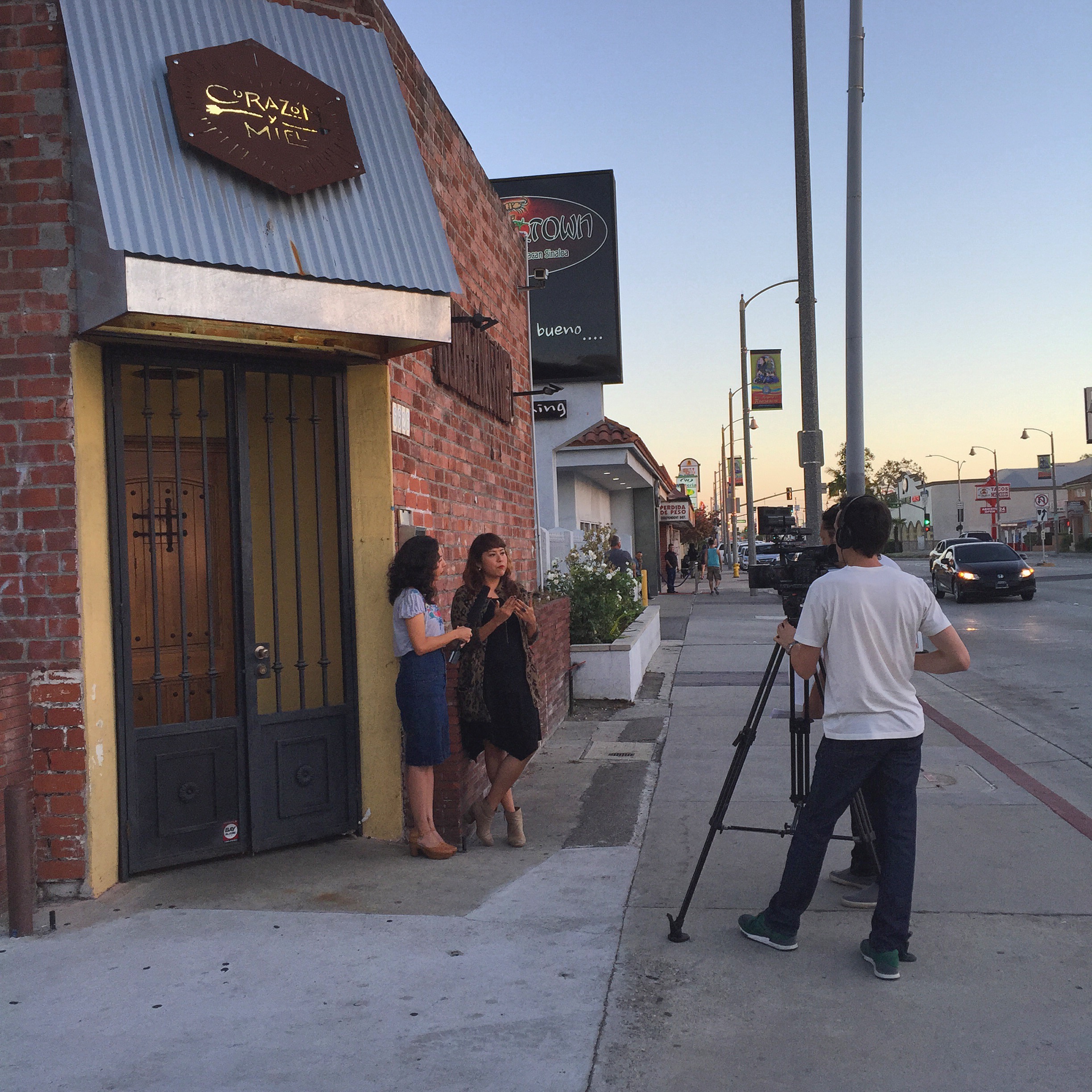 Casually being interviewed by LATV, no big deal.