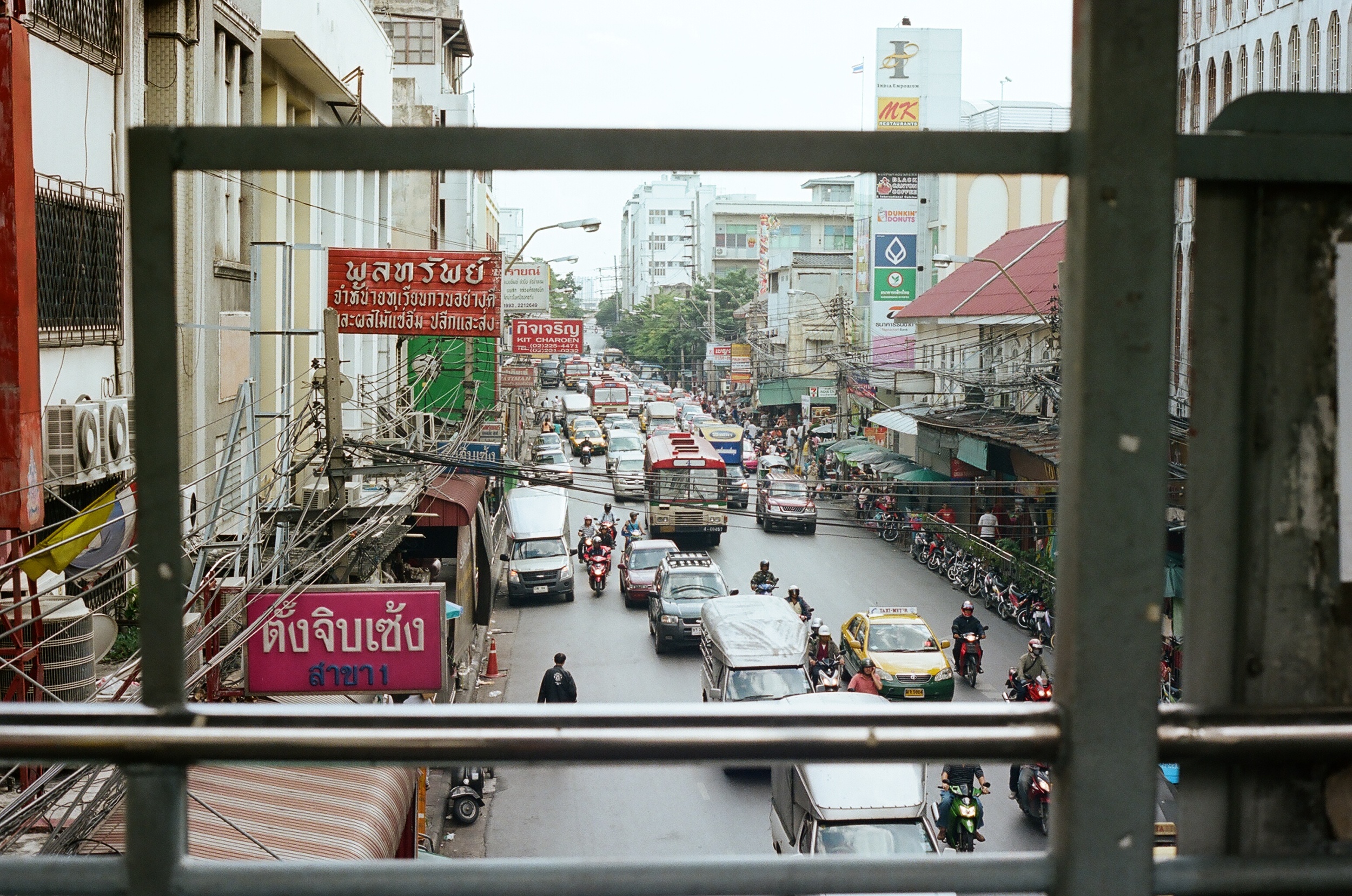 Bangkok in the day on our way to the Sky Train