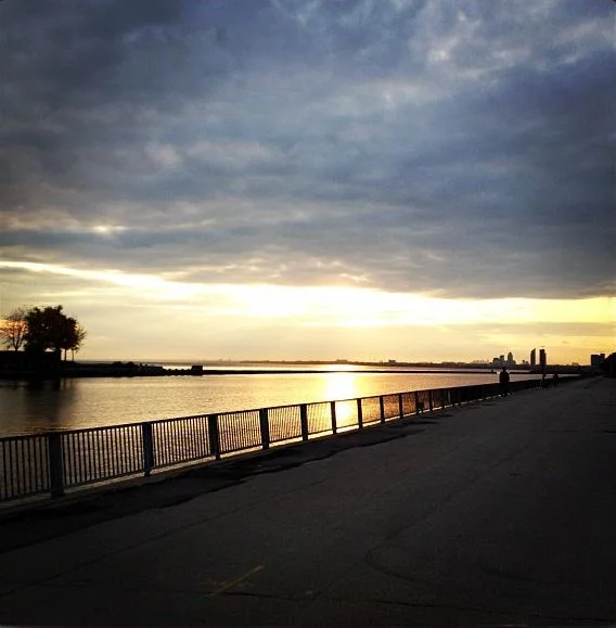 Sunset by Ontario Place while biking home.