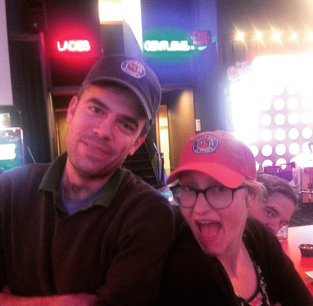 Yes, we now have matching hats which we will wear on our next D&B date.