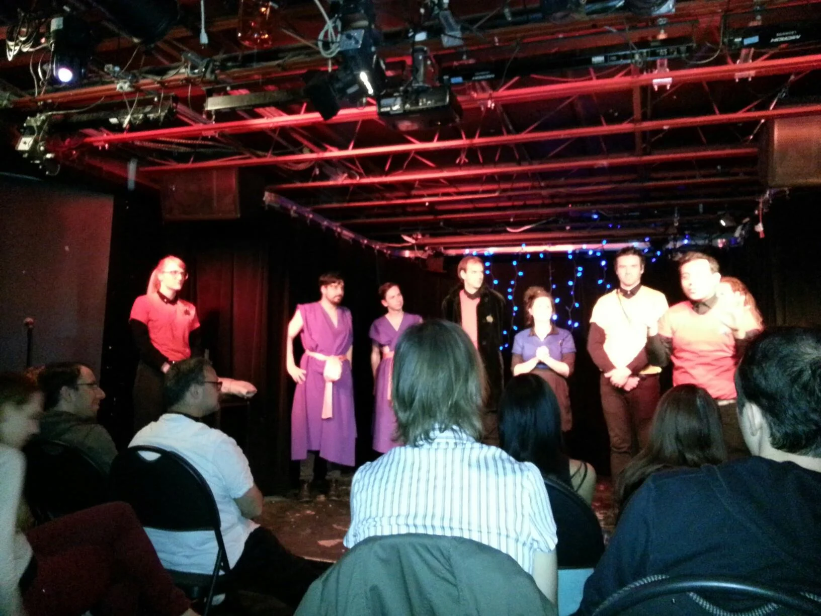 Our very first show - you can't tell but I'm almost having a panic attack here!