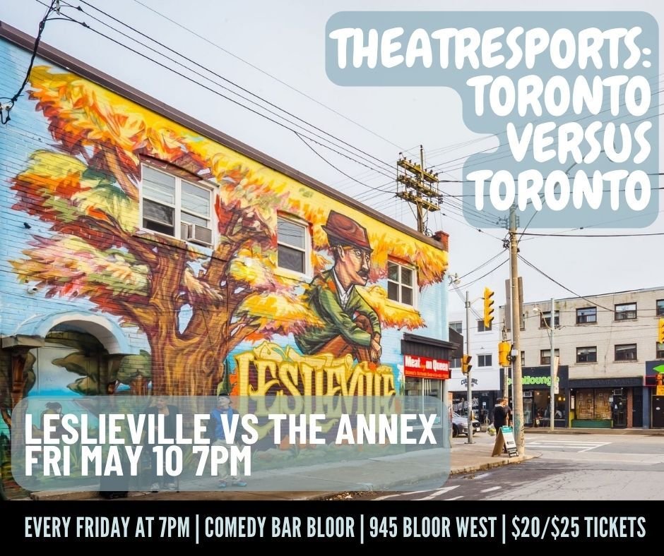 🤜👊🤛 Prepare for a comedy showdown like never before! Toronto neighborhoods face off in a battle of wit and humor! Grab your tickets and get ready to laugh till it hurts as you cheer your hood to victory! LESLIEVILLE makes its debut against THE ANN