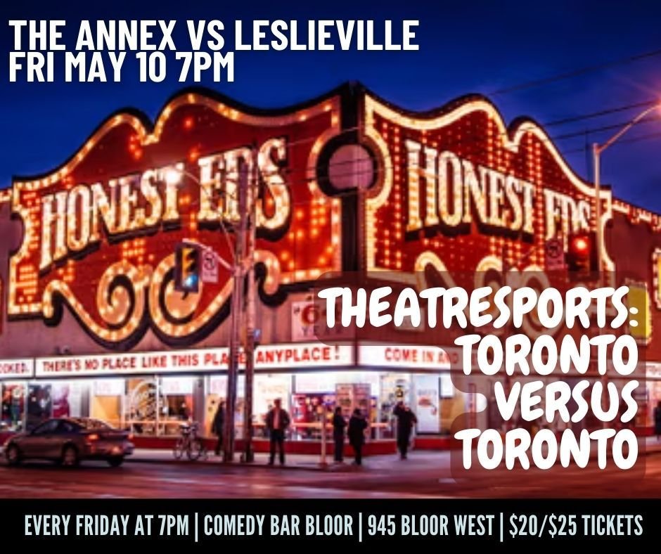 🤜👊🤛 Prepare for a comedy showdown like never before! Toronto neighborhoods face off in a battle of wit and humor! Grab your tickets and get ready to laugh till it hurts as you cheer your hood to victory! LESLIEVILLE makes its debut against THE ANN