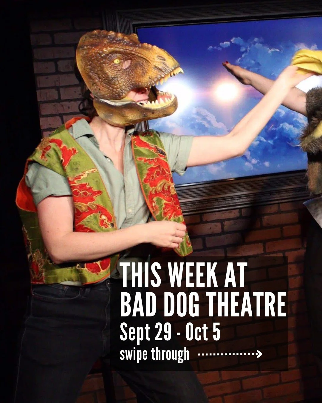 Check out what's going on at Bad Dog Theatre this week!

MARQUEE SHOWS 

🎭 THEATRESPORTS 
Fri, Oct 3 | 7pm | @comedybarto (945 Bloor St. West) 

Toronto's Longest Running Improv Show and one of the most popular unscripted comedy formats in the world