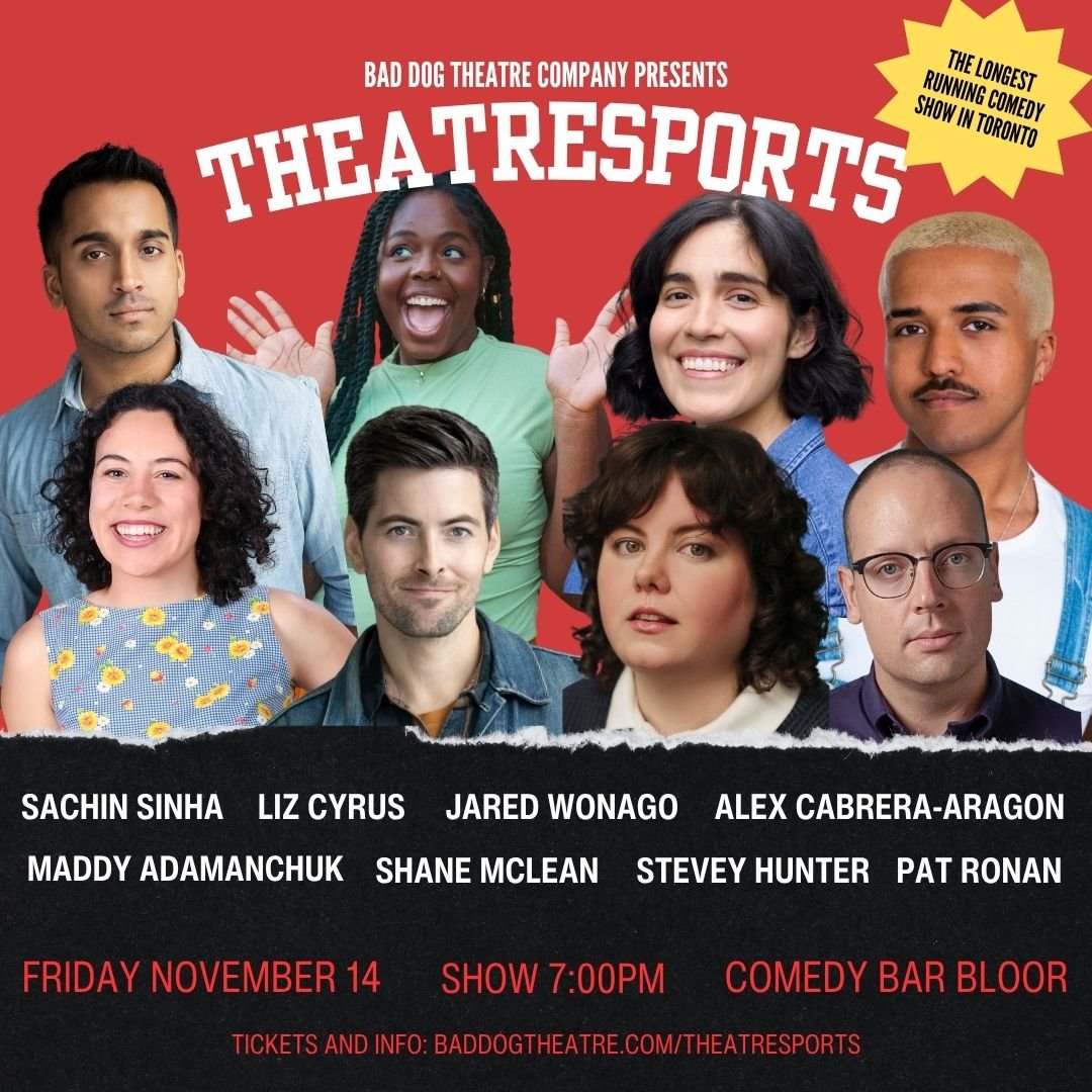 Dinner? ✅ Drinks? ✅ Toronto Theatresports? DOUBLE ✅
Your perfect Friday night = unlocked.

Toronto's longest running improv show: Theatresports Toronto - every Friday night at 7pm! 

📅 Friday night at 7pm 
🎭 Comedy Bar Bloor 
🎟️ Tickets in bio

#T