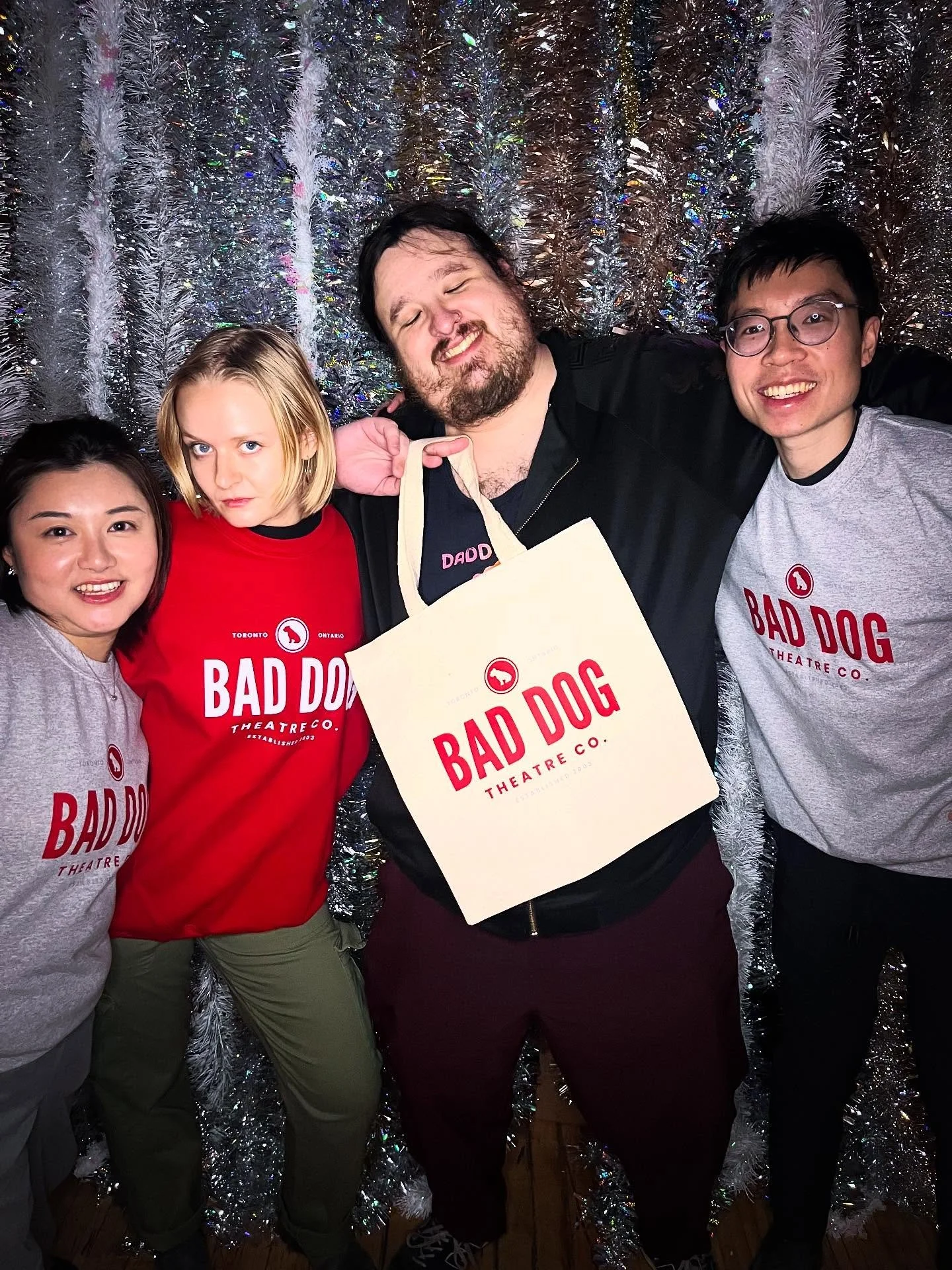 Wear your love for Bad Dog.
Our merch is officially here and they look GOOD.

Sweaters, totes, and cozy classics that support independent comedy, local artists, and 40+ years of community.

Available now.
Link in bio.