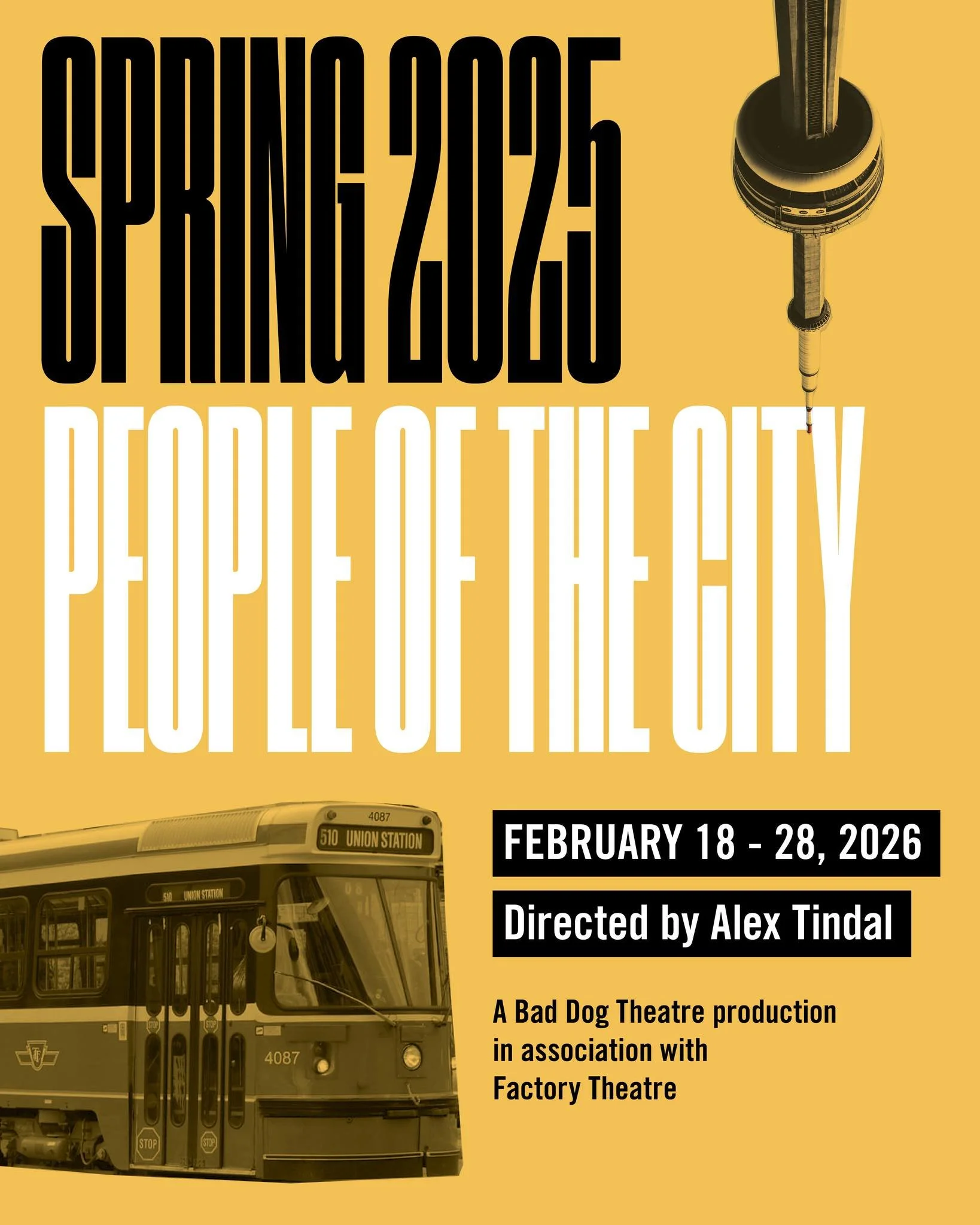 Every night, new true stories. Every night, a brand new show. 

People of the City features real Torontonian stories froma guest speaker that inspire Bad Dog&rsquo;s Featured Players spontaneous comedy.

People of the City runs February 18-28 at Fact