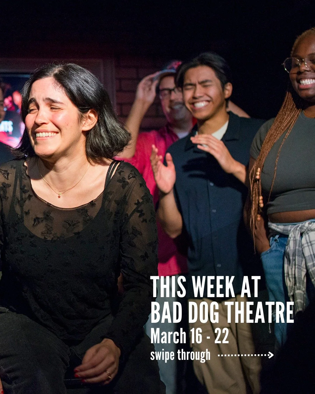 Check out what's going on at Bad Dog Theatre this week! 

MARQUEE SHOWS: 

📈 RETURN TO OFFICE 
Fri, March 20 | 7pm | @rivolitoronto (334 Queen St W) 

A workplace comedy set inside a company forced back into in-person work. Each night, the audience 