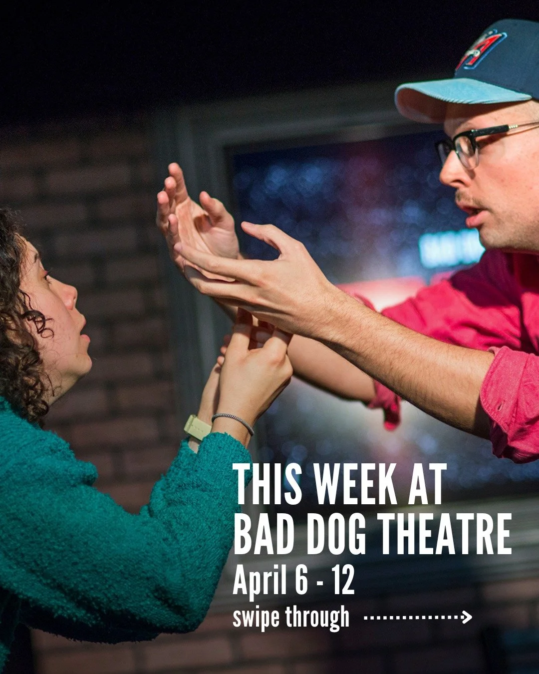 Check out what's going on at Bad Dog Theatre this week! Including Opening Night of That Moment When!

MARQUEE SHOWS 

🐉🎲 D&amp;D LIVE! 
Mon, April 6 | 7pm | @comedybarto (945 Bloor St. West) 

Journey to the fantastic, yet familiar, realm of T&rsqu