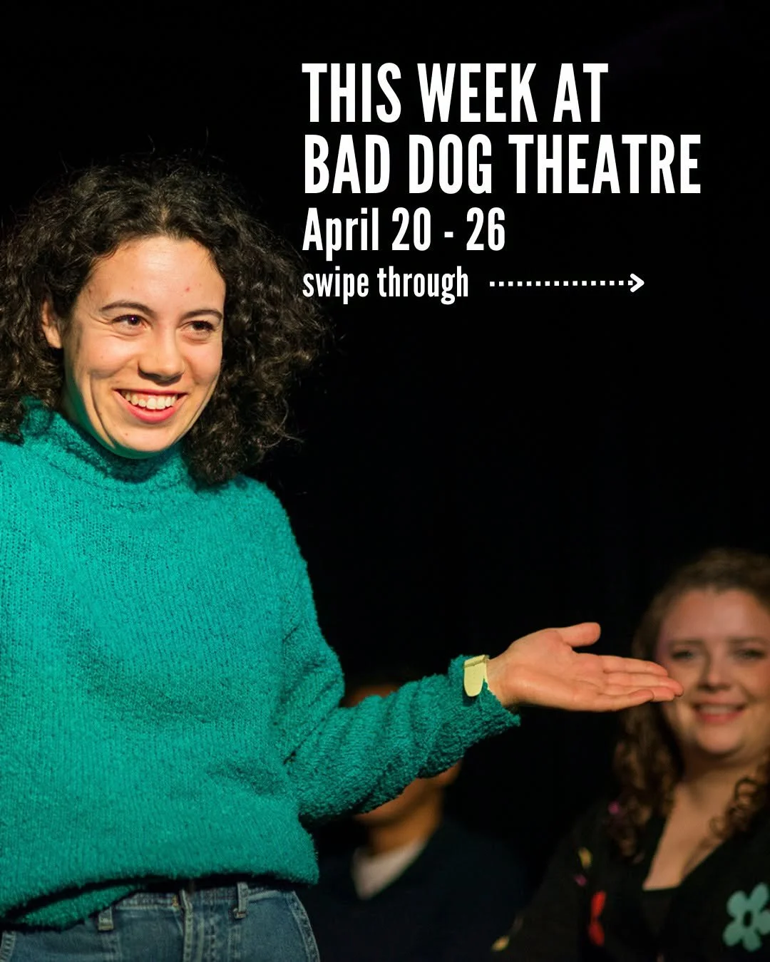 Check out what's going on at Bad Dog Theatre this week!

MARQUEE SHOWS 

✨ THAT MOMENT WHEN 
Fri, April 24 | 7pm | @comedybar (945 Bloor St. West) 

That Moment When with @jancaruana and @robbibaker. Two people. One scene. One moment that changes eve