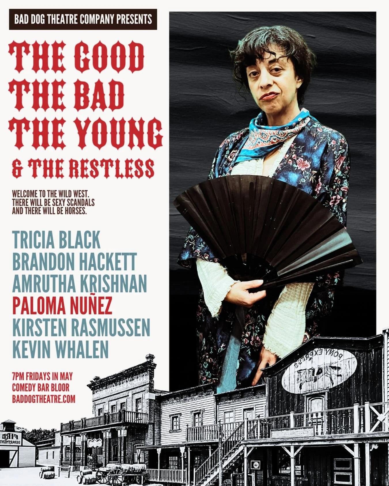 TONIGHT! We are OPENING The Good, The Bad, The Young &amp; The Restless.

There are only 13 tickets left, so hurry!

Welcome to the wild west, where laws are loose, secrets run deep, and emotions are always one bad decision away from exploding. The G
