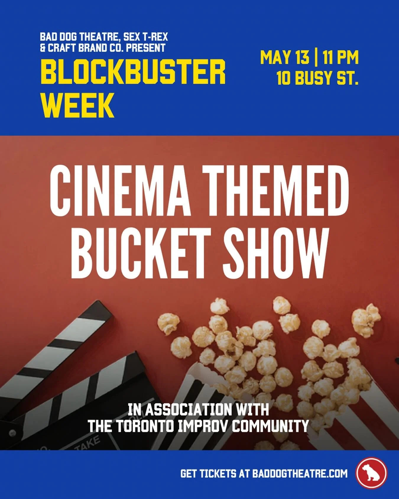 LISTEN BUCKETHEADS! We&rsquo;ve got a super special Bucket show tonight at 11pm! As always with the great and wonderful @rtsheedz as part of BLOCKBUSTER WEEK!!!

TONIGHT at Blockbuster Week we&rsquo;ve got an amazing lineup: 

5pm
Comedy Tech Worksho
