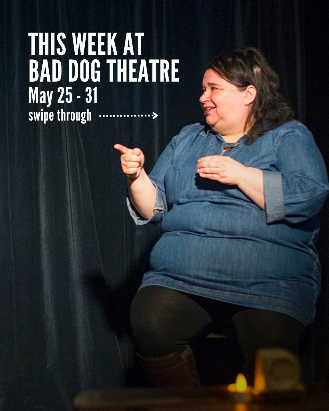 Check out what's going on at Bad Dog Theatre this week!

COMMUNITY SHOWS 

🐶 ATOMIC DOG COMEDY SHOW 
Wed, May 27 | 8:30pm | @sweetactiontheatre (180 Shaw St., #106) 

The Atomic Dog Comedy Show is your monthly dose of stand-up and storytelling from 