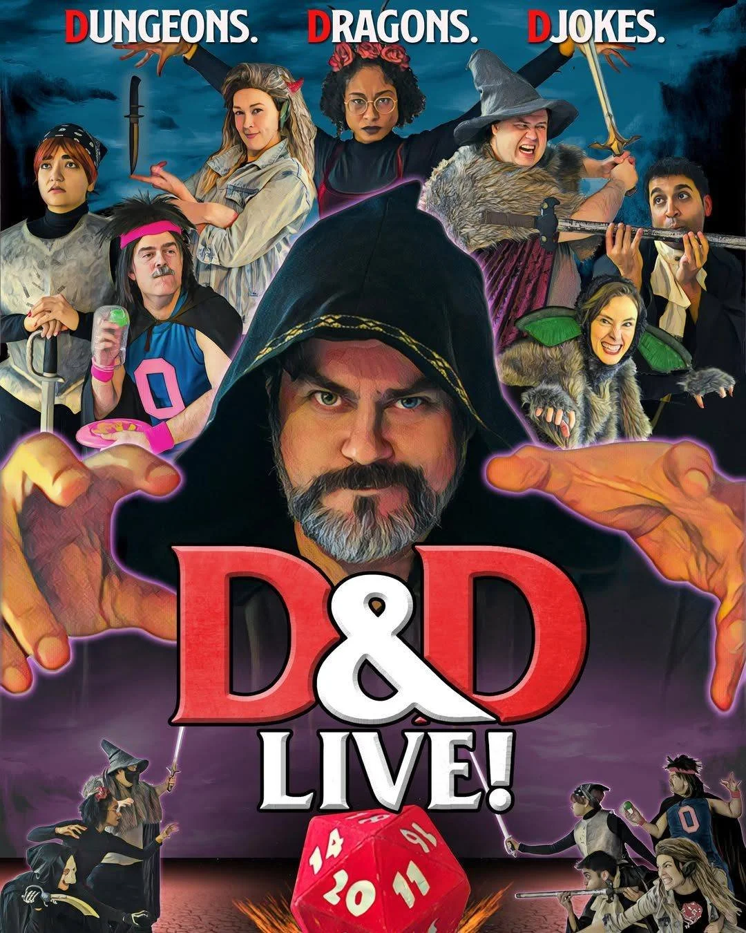 🐉🎲 Join us for the SEASON FINALE of D&amp;D Live! Monday, August 3, 8pm at @comedybarto 

Journey to the fantastic, yet familiar, realm of T&rsquo;Rannah in Toronto&rsquo;s premier unscripted adventure comedy serial! Experience all the critical hit