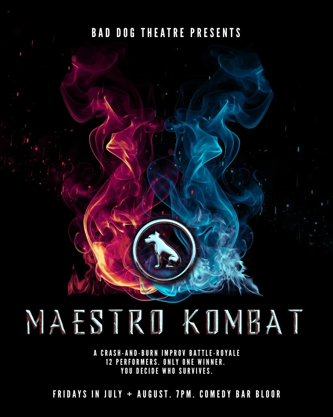 🤼&zwj;♂️ TONIGHT! Join us at Maestro: The Improv Comedy Battle-Royale! A dozen improvisers compete in a crash-and-burn elimination-style showdown. There can only be one survivor, and the power to crown the Maestro is YOURS.

Each round, two top-tier