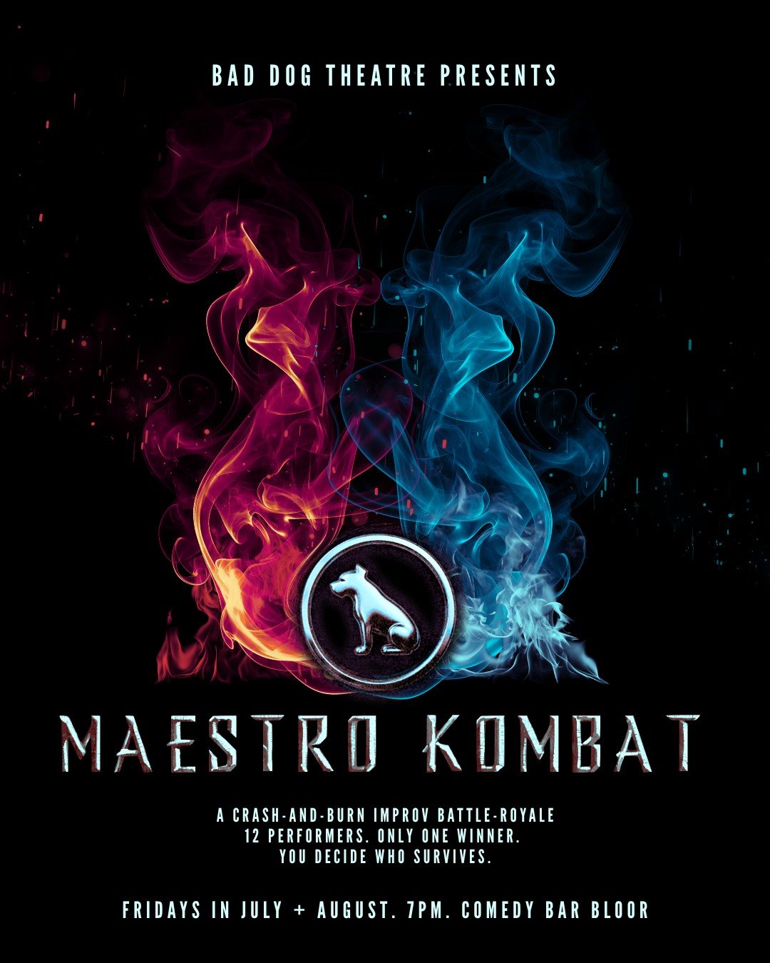 🤼&zwj;♂️ TONIGHT! Join us at Maestro: The Improv Comedy Battle-Royale! A dozen improvisers compete in a crash-and-burn elimination-style showdown. There can only be one survivor, and the power to crown the Maestro is YOURS.

Each round, two top-tier