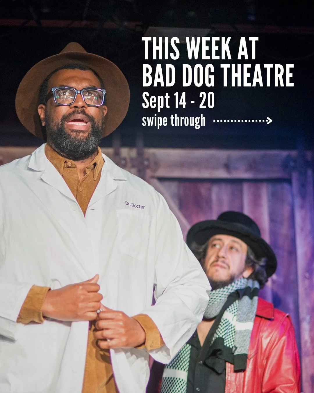 Check out what's going on at Bad Dog Theatre this week!

MARQUEE SHOWS

🎬 THE AUDITION 
Fri, Sept 18 | 7pm | @comedybarto (945 Bloor St. West) 

The Audition dives into the chaotic world of trying to book the job. Each night, performers move through