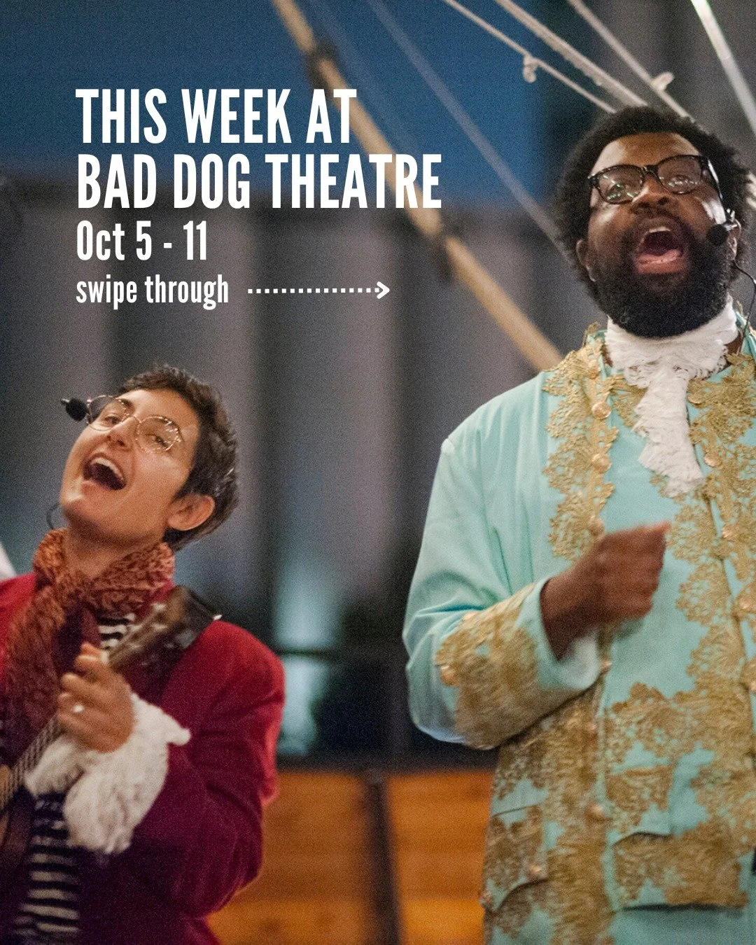 Check out what's going on at Bad Dog Theatre this week!

MARQUEE SHOWS: 

🌹ROSES &amp; THORNS 
Fri, Oct 9 | 7pm | @comedybarto (945 Bloor St. West) 

Roses &amp; Thorns the feel-good hit returns to Bad Dog! An improvised comedy aimed at audiences lo