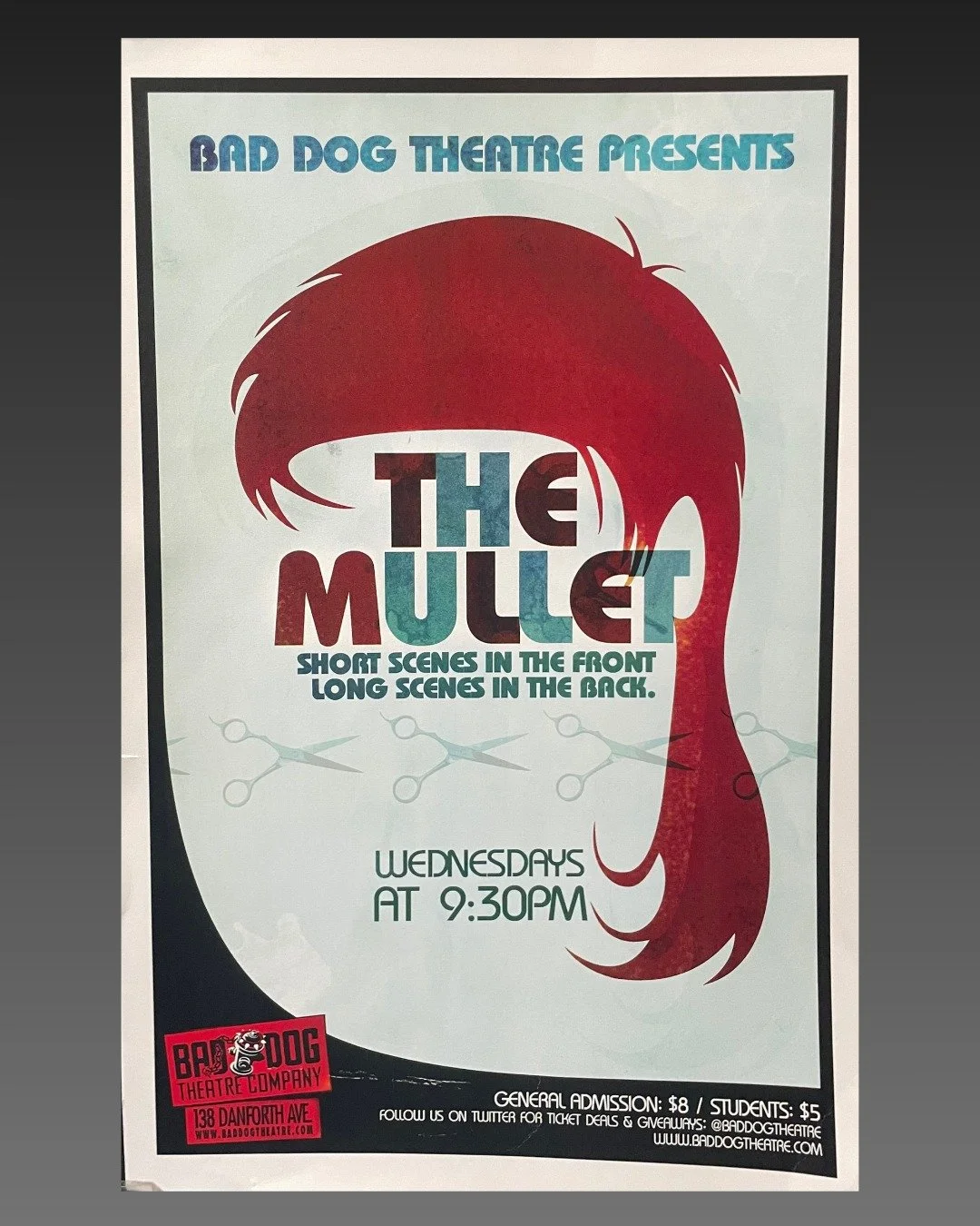 As we start thinking about building a new home for Bad Dog, we&rsquo;re taking a stroll down memory lane! Check out this old show poster from when we were at our old space on Danforth!

Share your favourite memory of Bad Dog's old spaces! Comment bel
