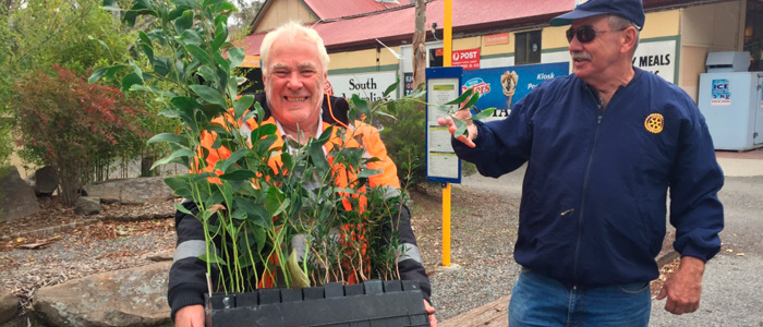 Collin Williams and Rex Adams (Walkerville Rotary Club) 
