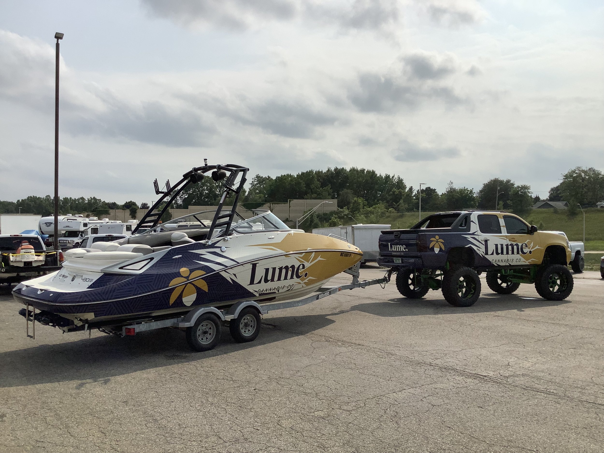 Lume Cannabis Show Vehicles
