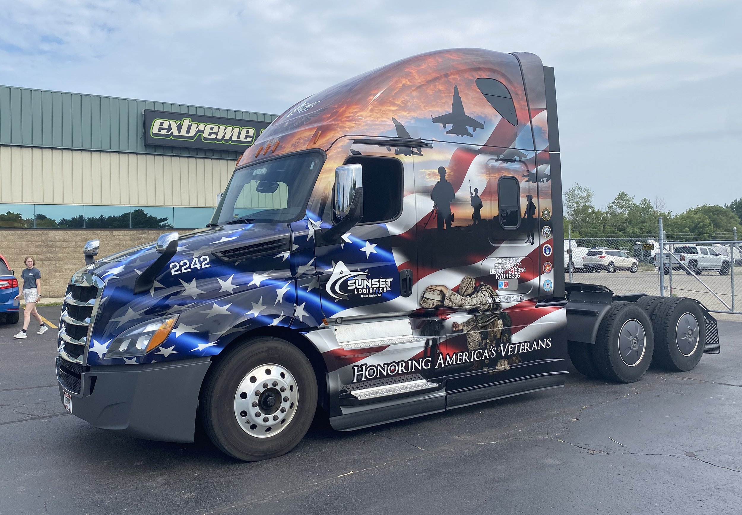 Patriotic Semi Wrap
