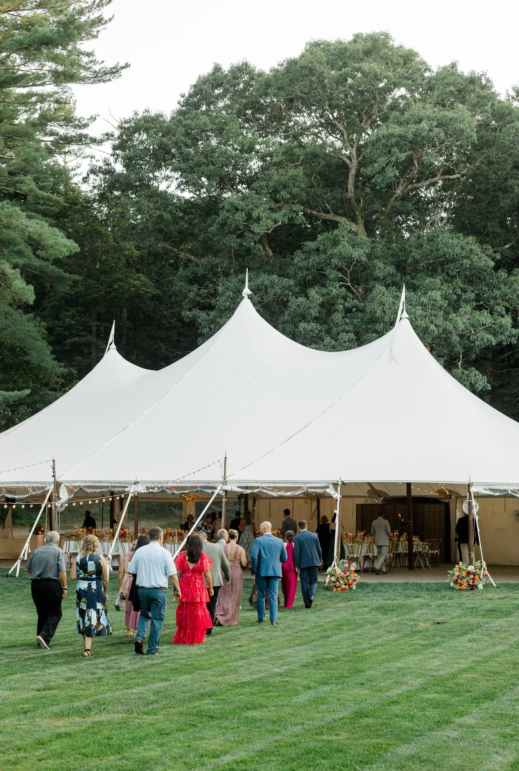 Moraine Farm Wedding tent reception