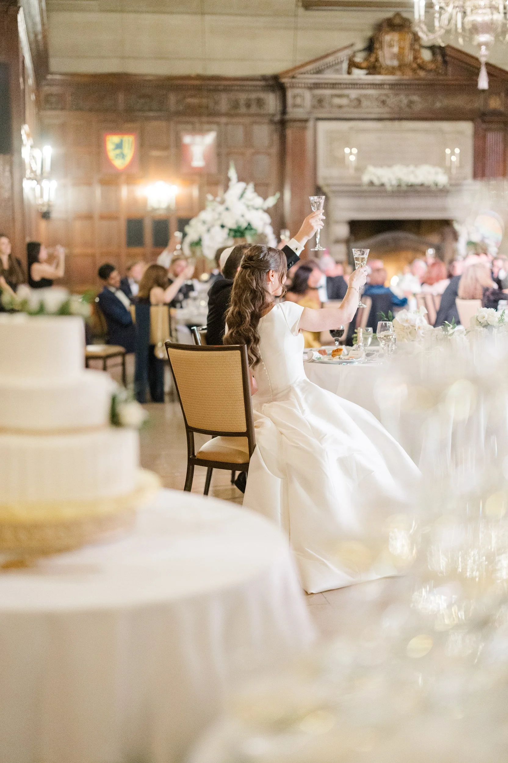 Wedding reception at the Harvard Club of Boston Wedding