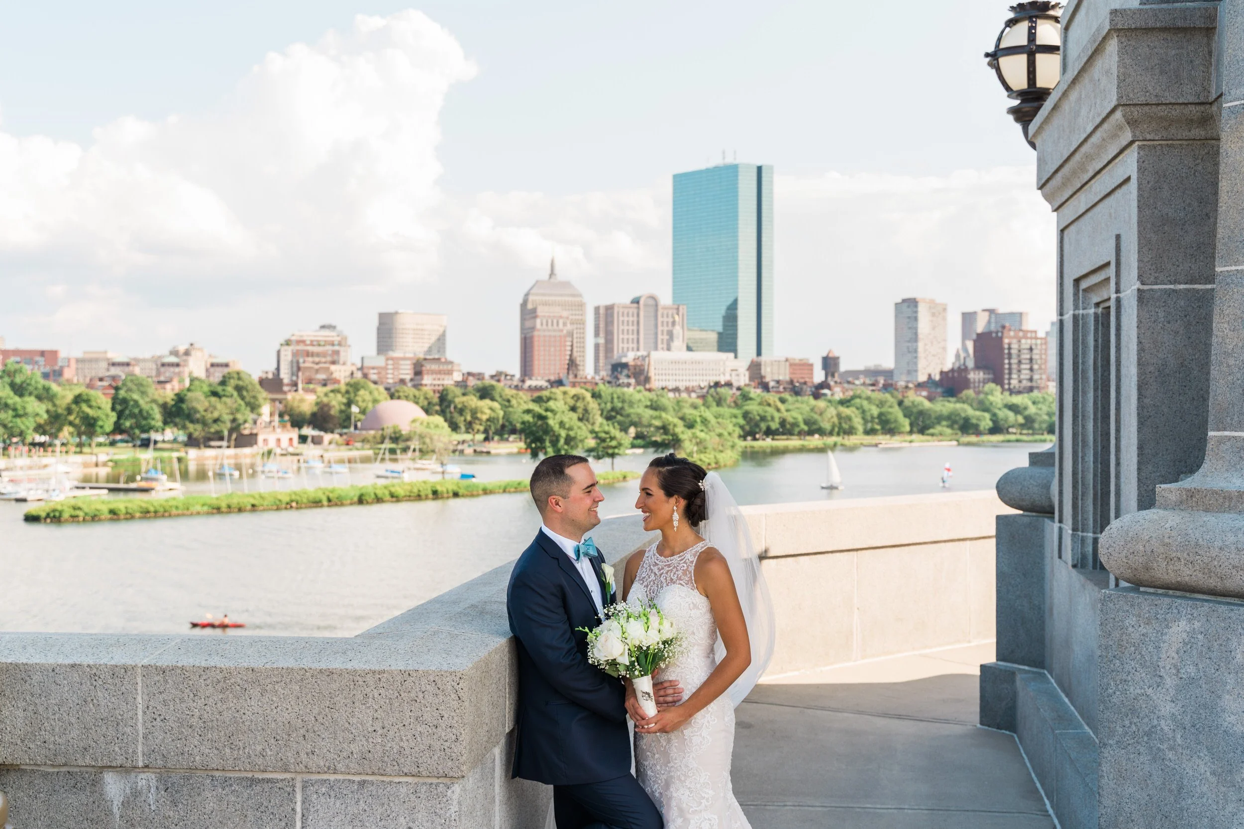 The Longfellow Bridge Wedding Portraits
