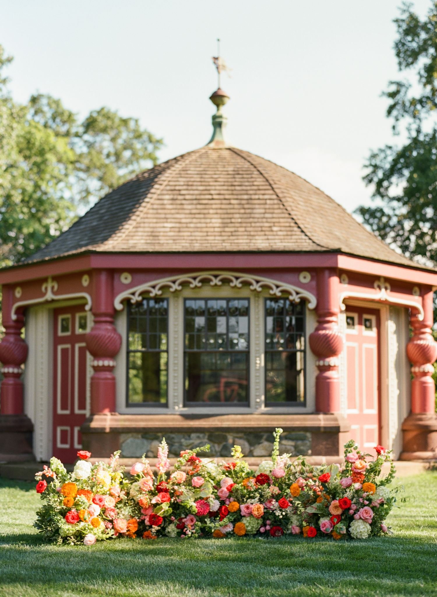 Moraine Farm Wedding ceremony tea house