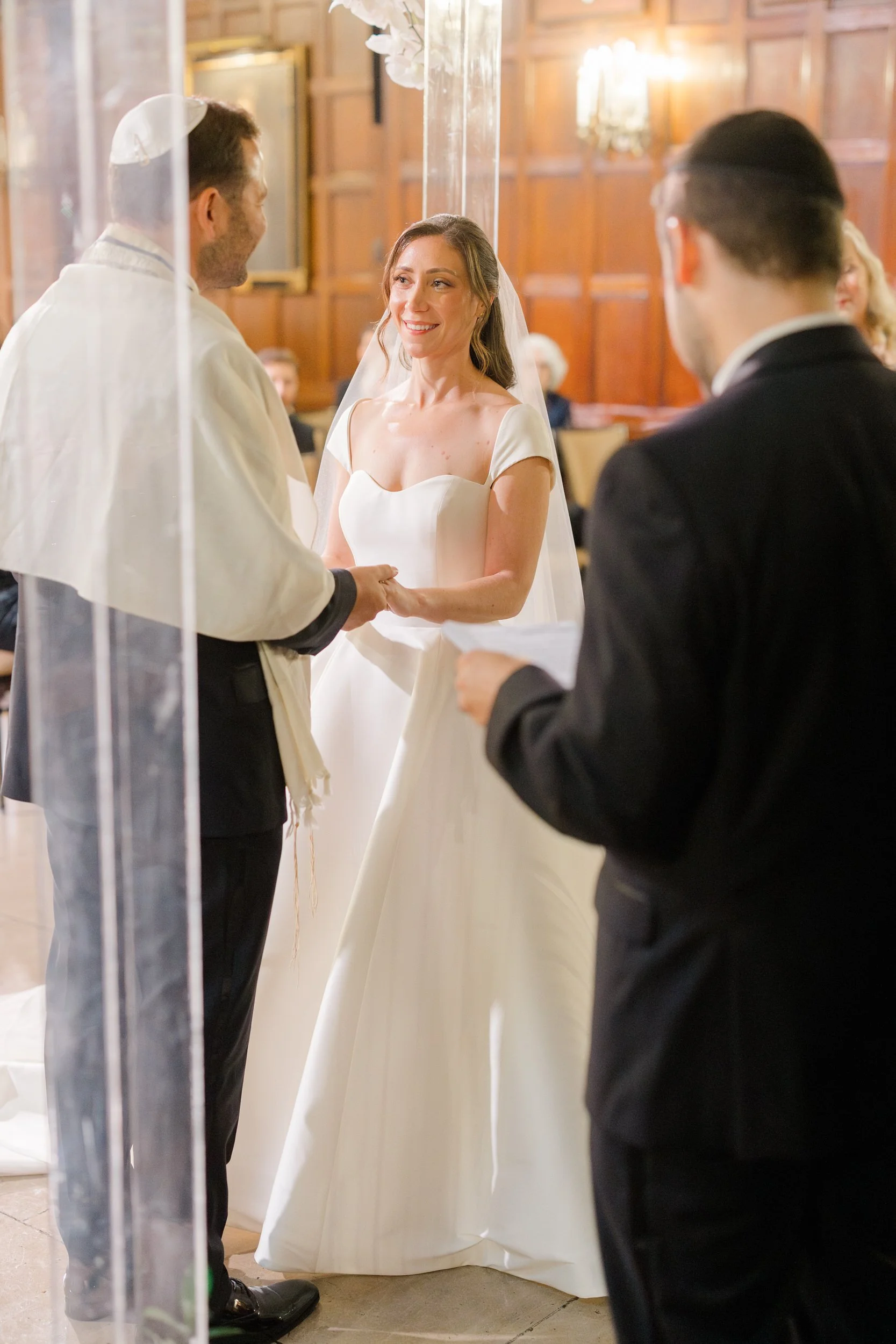Wedding ceremony at the Harvard Club of Boston Wedding